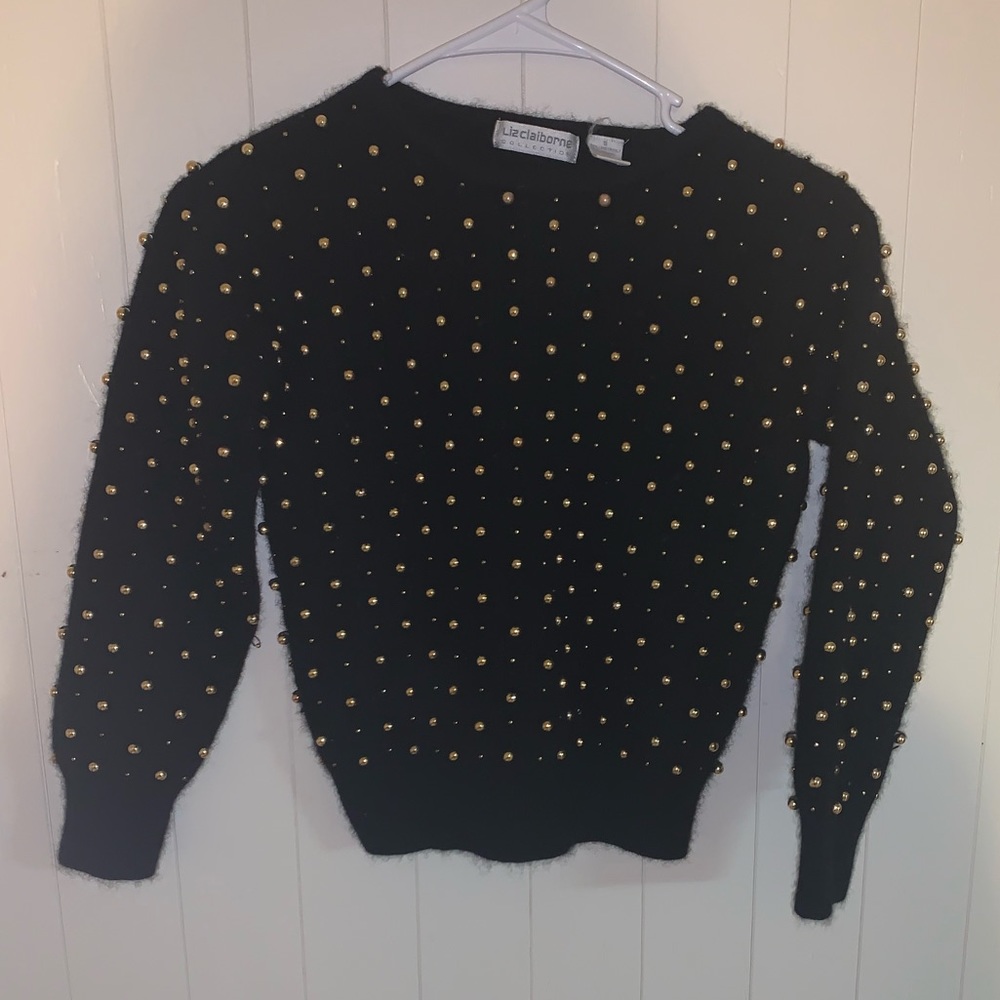 Vintage Liz Claiborne Beaded Sweater